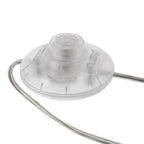 Booglamp Vela Lino 4559ST staal met zwarte textiel kap Ø60 cm