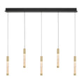 Hanglamp Alisio 4578ME 5-lichts luxe glas in messing
