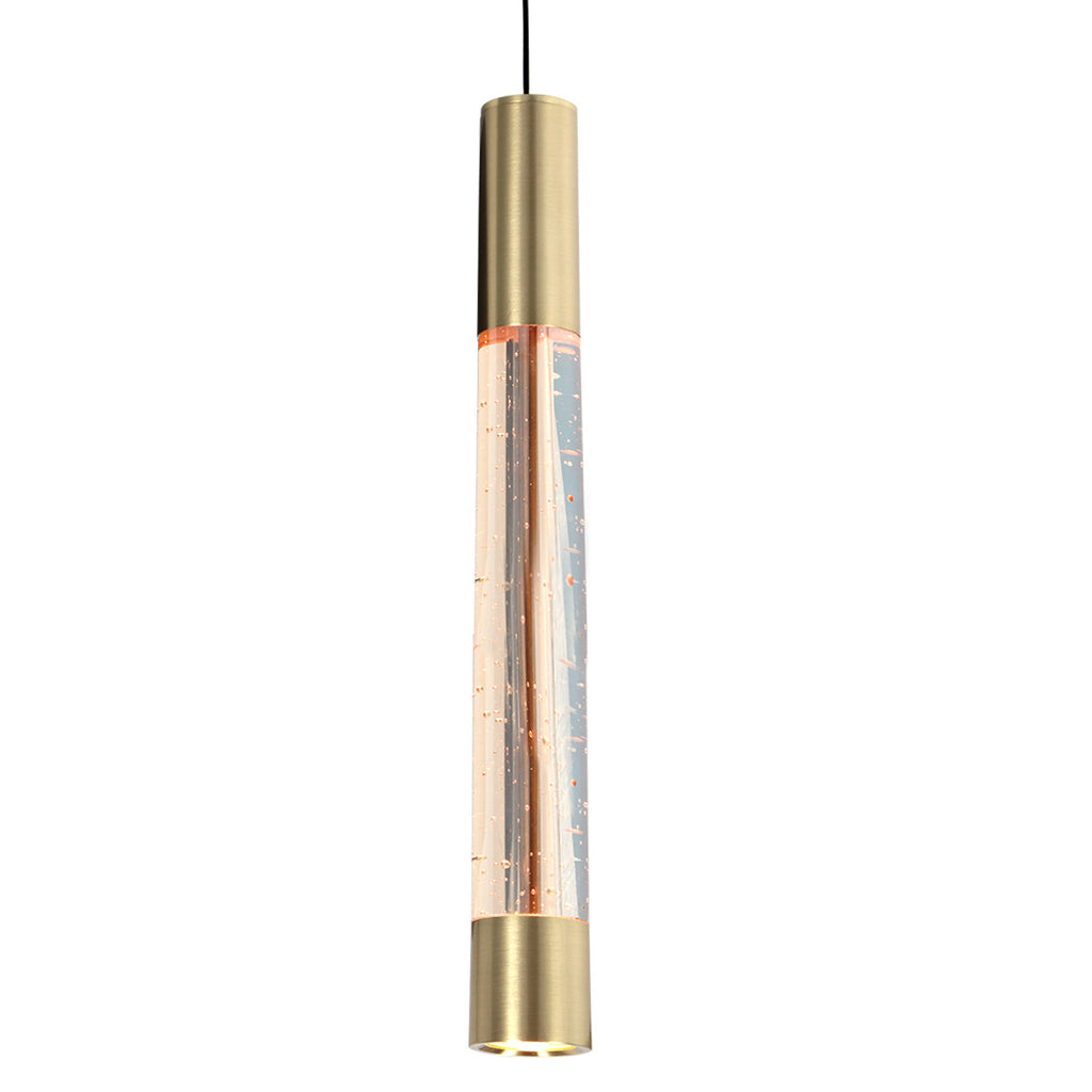 Hanglamp Alisio 4578ME 5-lichts luxe glas in messing