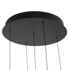 Hanglamp Alisio 4579ME 5-lichts luxe glas in messing