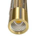 Hanglamp Alisio 4580ME 8-lichts luxe glas in messing