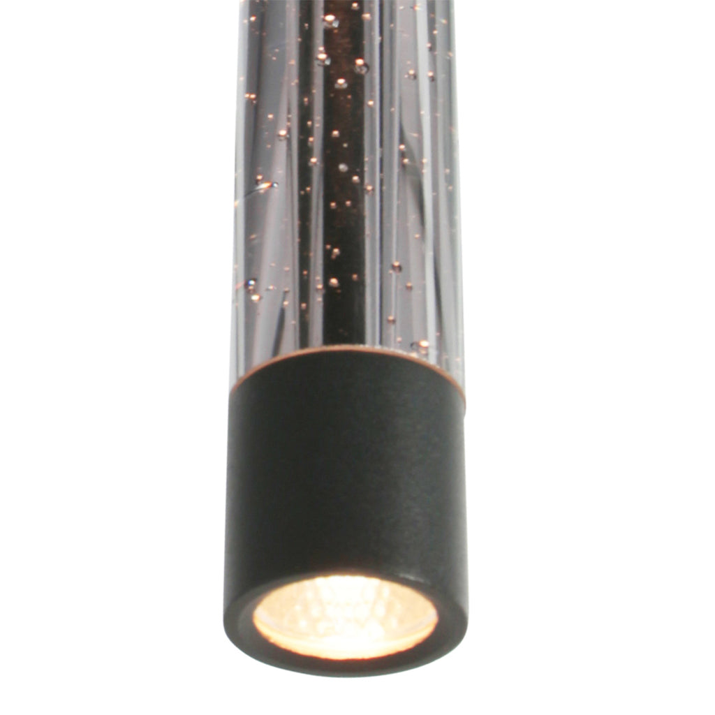 Hanglamp Alisio 4580ZW 8-lichts luxe glas in zwart