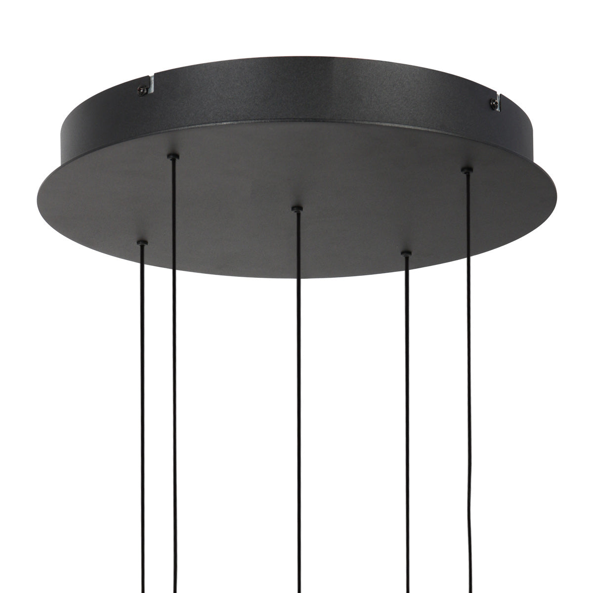 Belluno 4585ZW – 5-lichts ronde hanglamp met cable lift