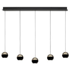 Belluno 4586ZW – 5-lichts hanglamp met cable lift