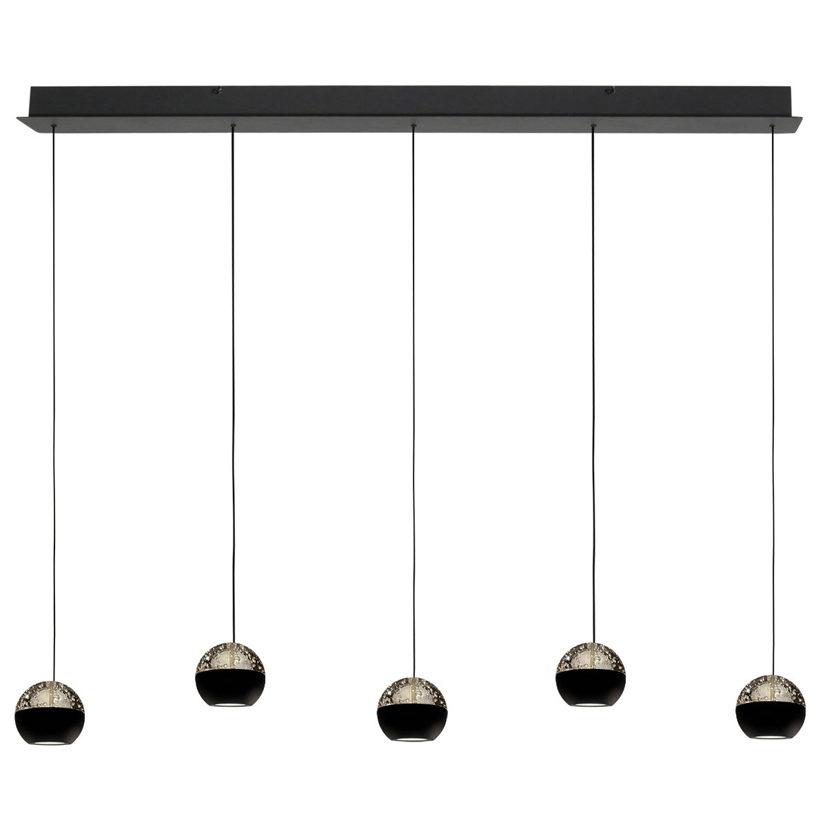 Belluno 4586ZW – 5-lichts hanglamp met cable lift