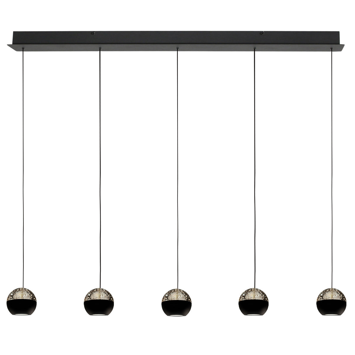 Belluno 4586ZW – 5-lichts hanglamp met cable lift