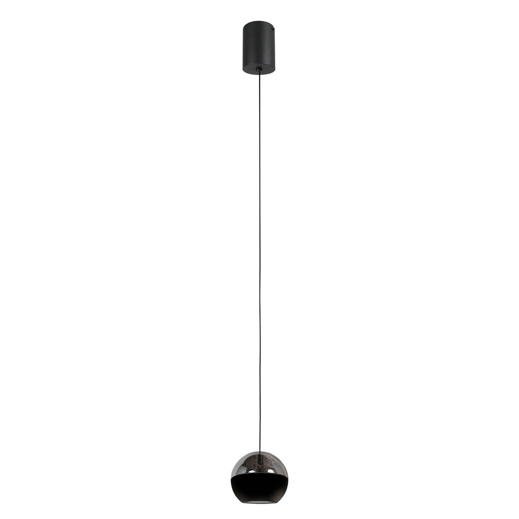 Belluno 4587ZW – 1-lichts hanglamp zwart met cable lift