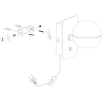 Belluno 4588ME – Messing wandlamp met warme sfeer
