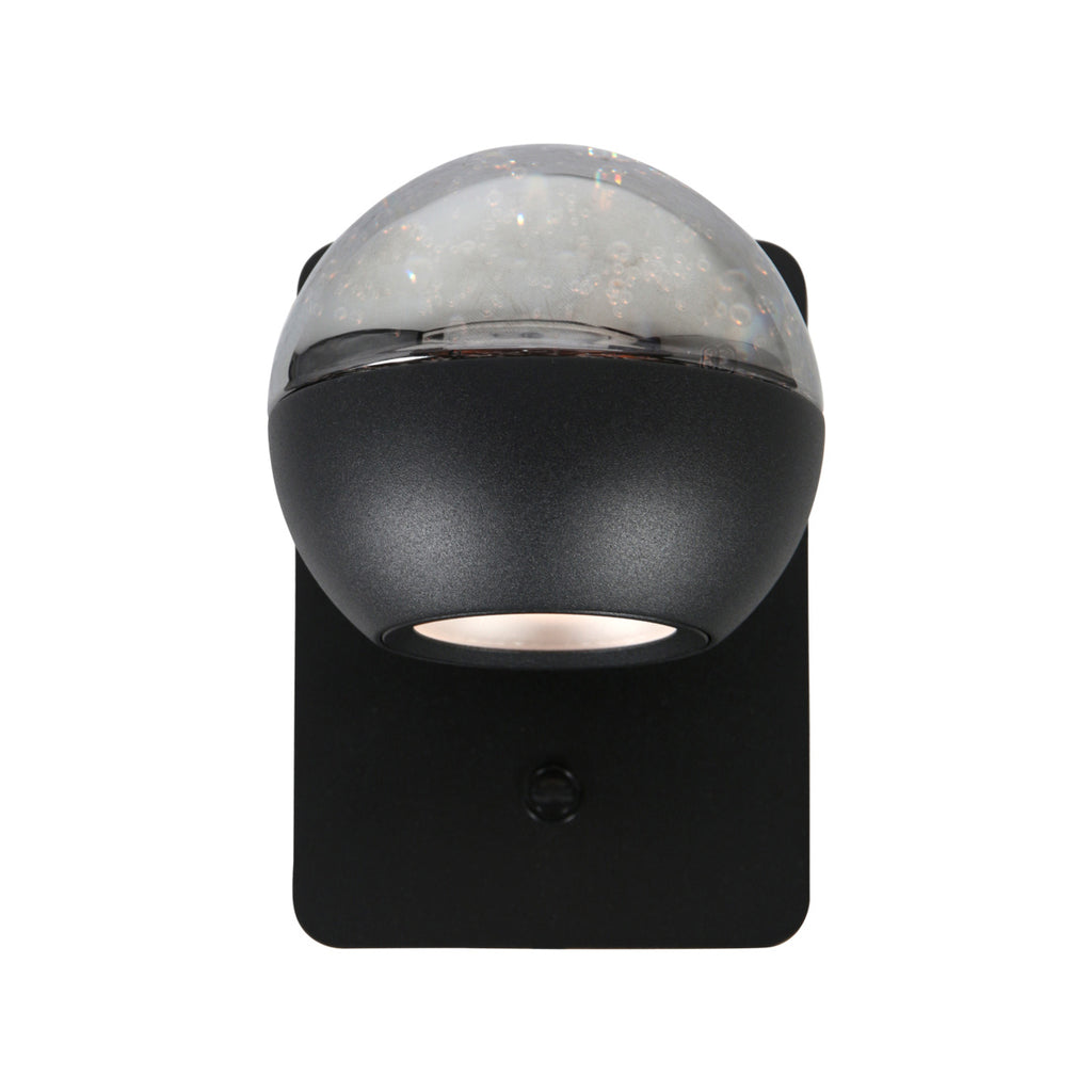 Belluno 4588ZW – Zwarte 1-lichts wandlamp dimbaar