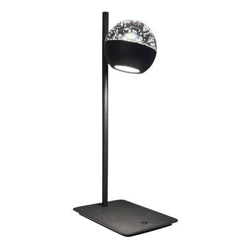 Belluno 4589ZW – Tafellamp met smoke glas en dimlicht