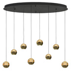 Belluno 4591ME – 8-lichts hanglamp ovaal met cable lift