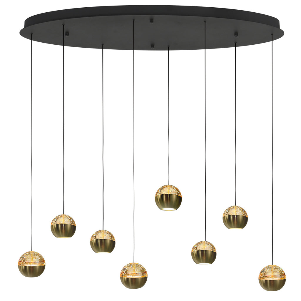 Belluno 4591ME – 8-lichts hanglamp ovaal met cable lift