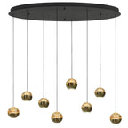 Belluno 4591ME – 8-lichts hanglamp ovaal met cable lift