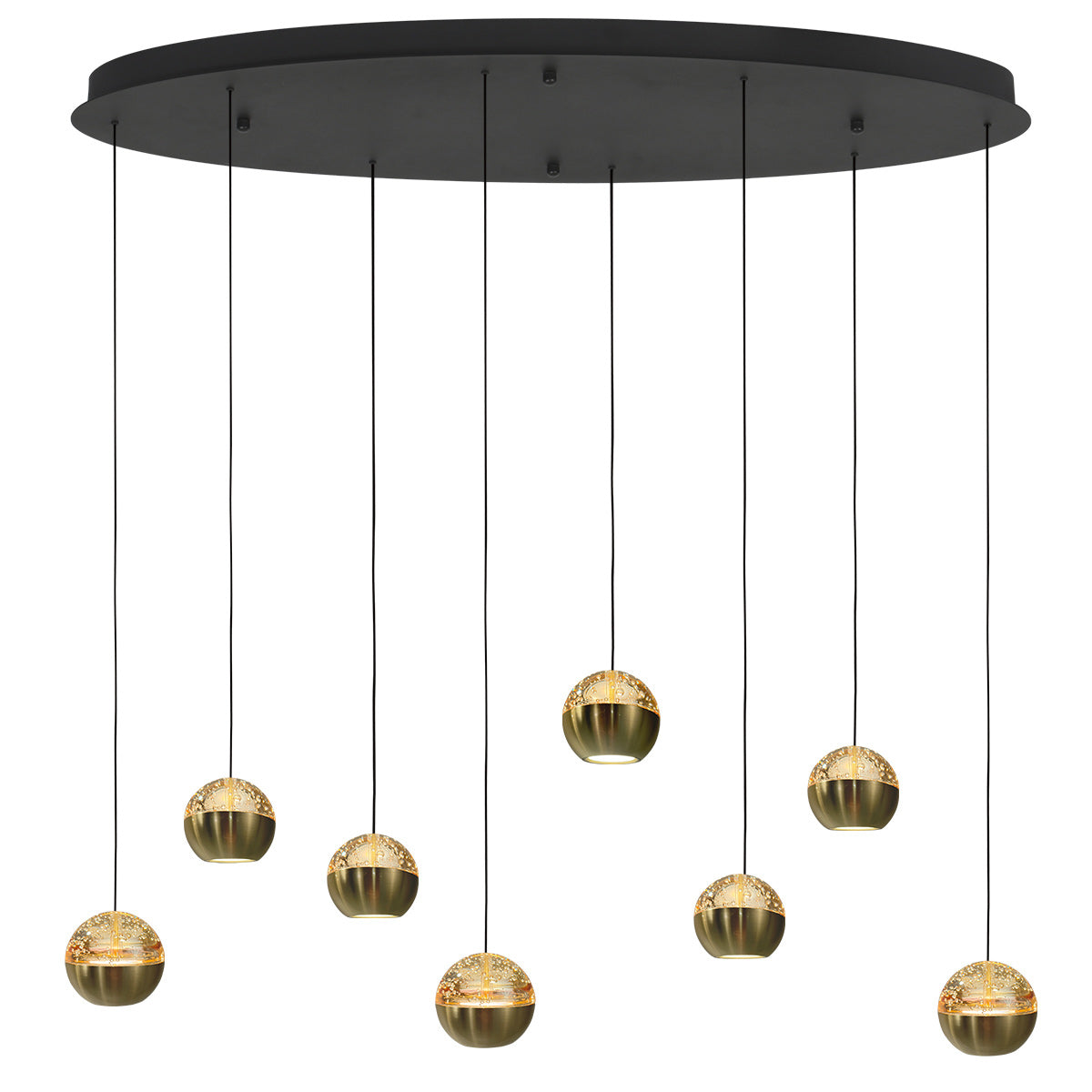 Belluno 4591ME – 8-lichts hanglamp ovaal met cable lift