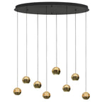 Belluno 4591ME – 8-lichts hanglamp ovaal met cable lift