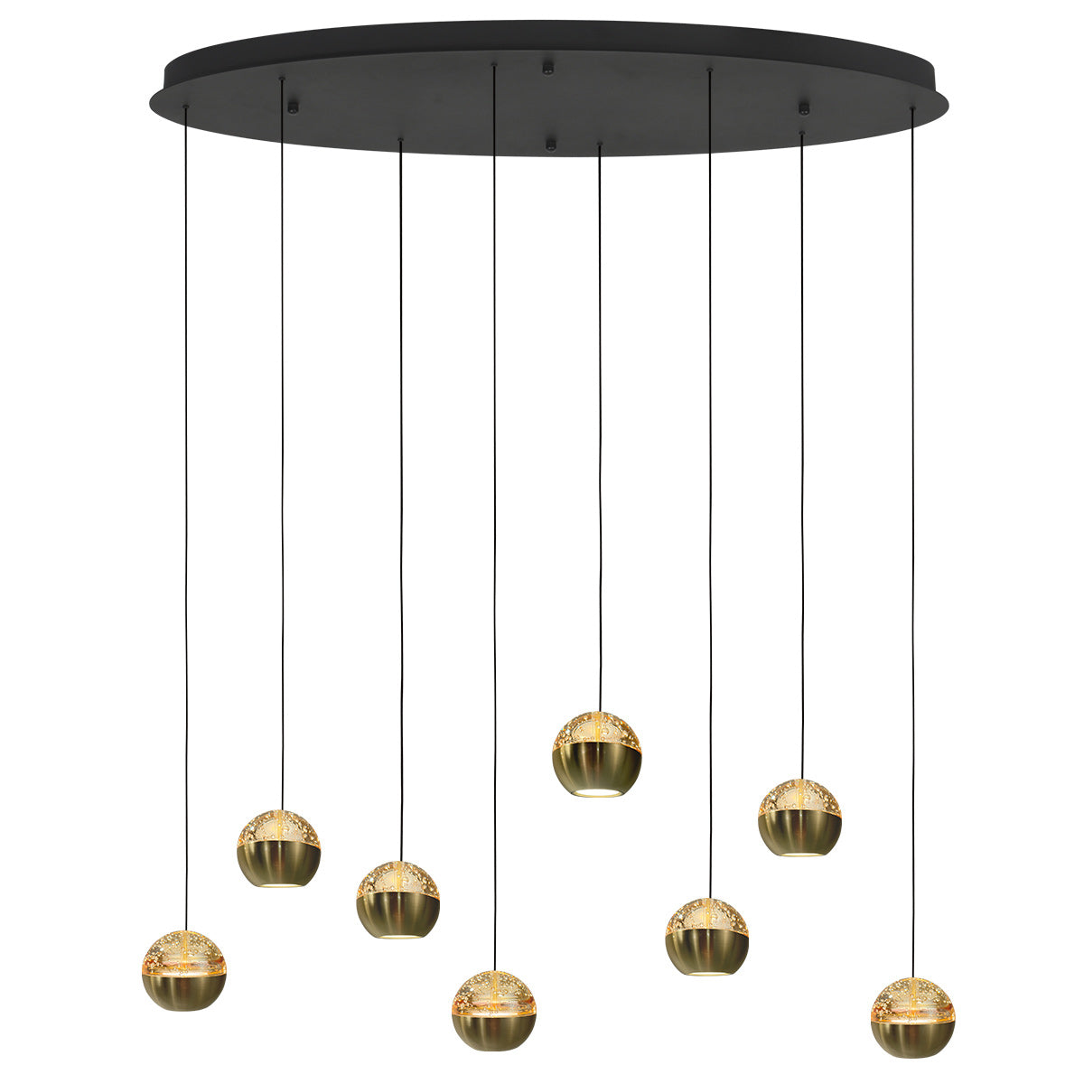 Belluno 4591ME – 8-lichts hanglamp ovaal met cable lift