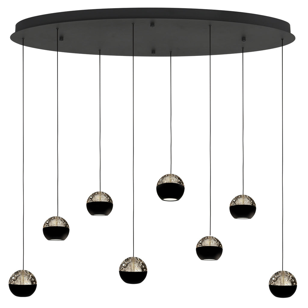 Belluno 4591ZW – 8-lichts hanglamp met cable lift