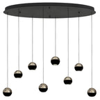 Belluno 4591ZW – 8-lichts hanglamp met cable lift