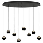 Belluno 4591ZW – 8-lichts hanglamp met cable lift