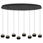 Belluno 4591ZW – 8-lichts hanglamp met cable lift