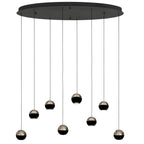 Belluno 4591ZW – 8-lichts hanglamp met cable lift
