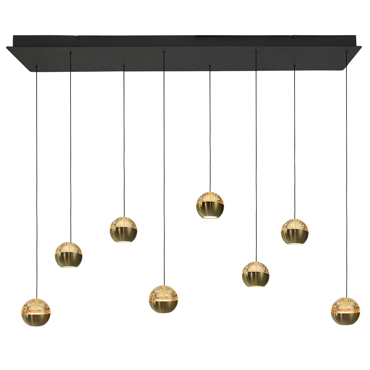 Belluno 4592ME – 8-lichts hanglamp met cable lift