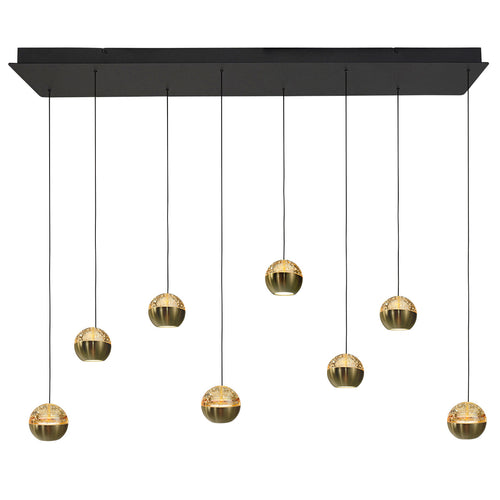 Belluno 4592ME – 8-lichts hanglamp met cable lift