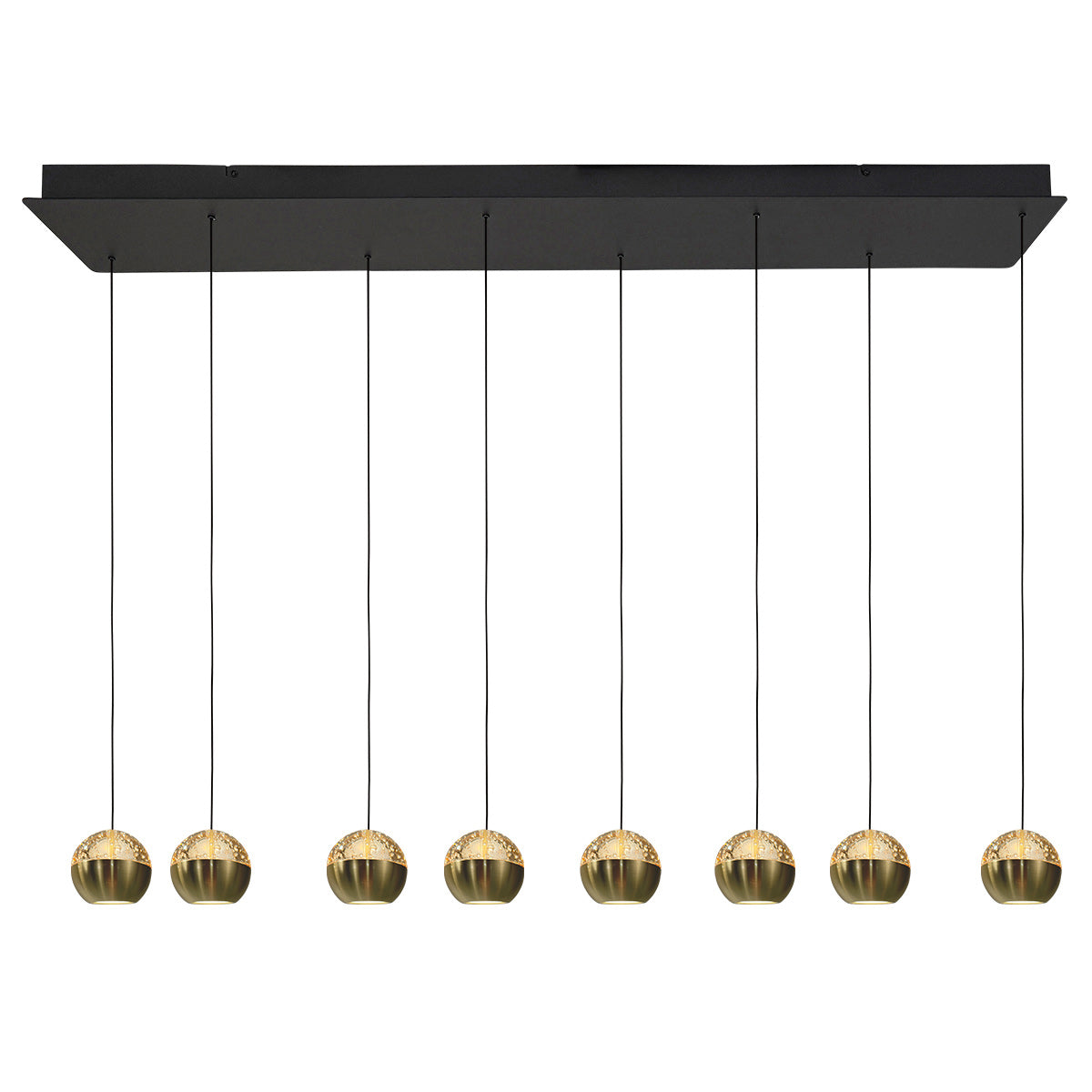 Belluno 4592ME – 8-lichts hanglamp met cable lift