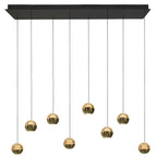 Belluno 4592ME – 8-lichts hanglamp met cable lift