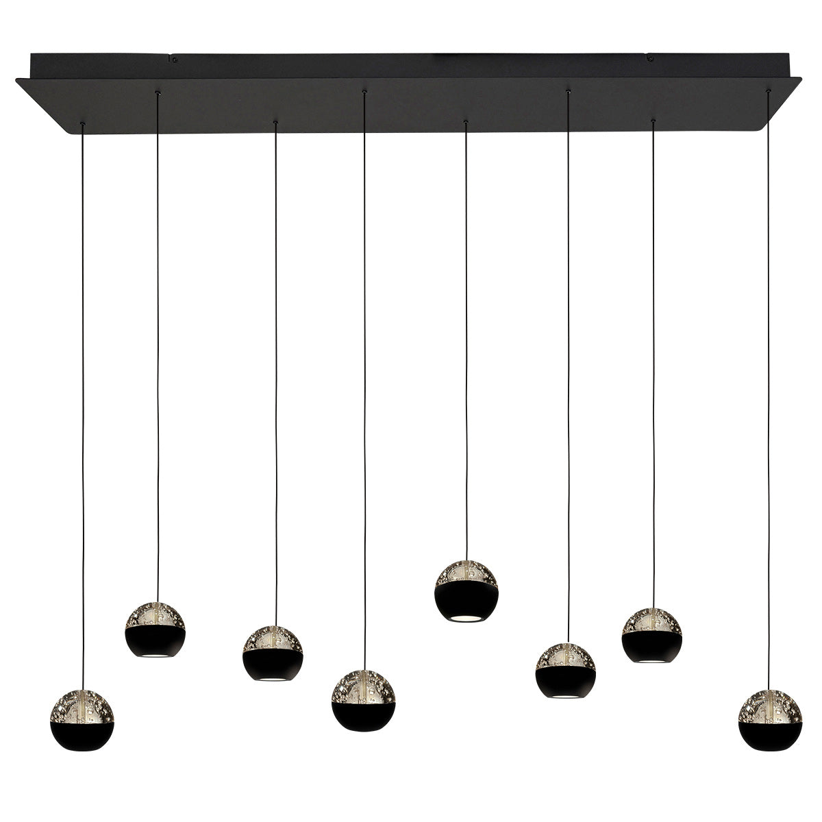 Belluno 4592ZW – 8-lichts hanglamp met cable lift