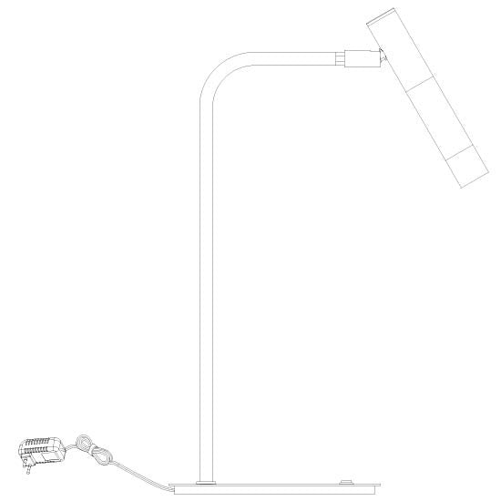 Tafellamp Alisio 4593ME 1-lichts luxe glas in messing met push dimmer