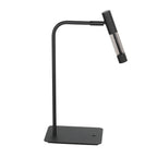 Tafellamp Alisio 4593ZW 1-lichts luxe glas in zwart met pushdimmer