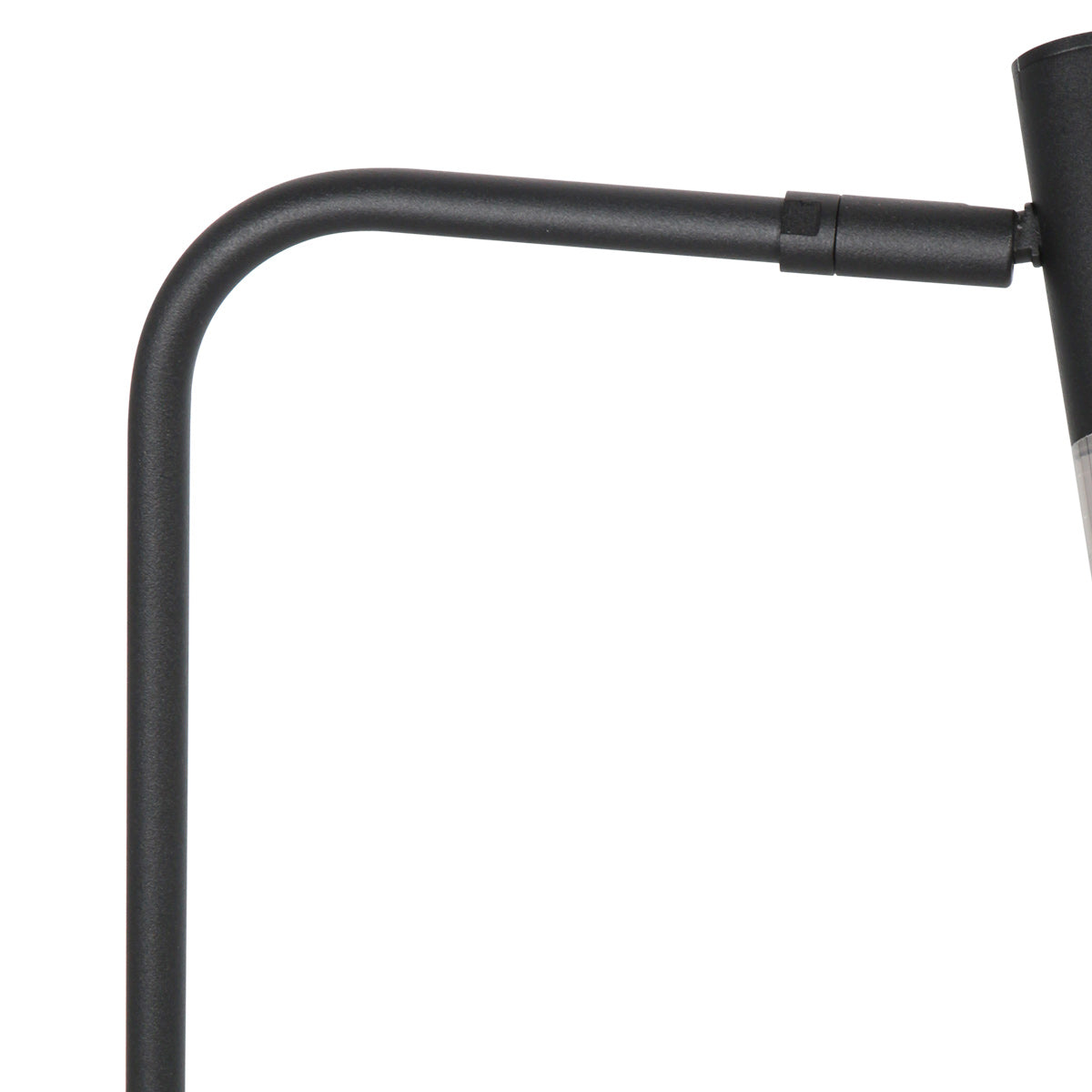Tafellamp Alisio 4593ZW 1-lichts luxe glas in zwart met pushdimmer