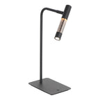Tafellamp Alisio 4593ZW 1-lichts luxe glas in zwart met pushdimmer