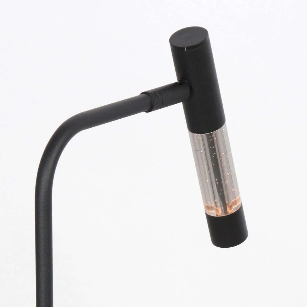 Tafellamp Alisio 4593ZW 1-lichts luxe glas in zwart met pushdimmer