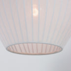 Travino 4599CR hanglamp – linnen & travertin, stijlvol boven tafel