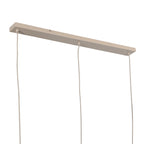 Travino 4599CR hanglamp – linnen & travertin, stijlvol boven tafel