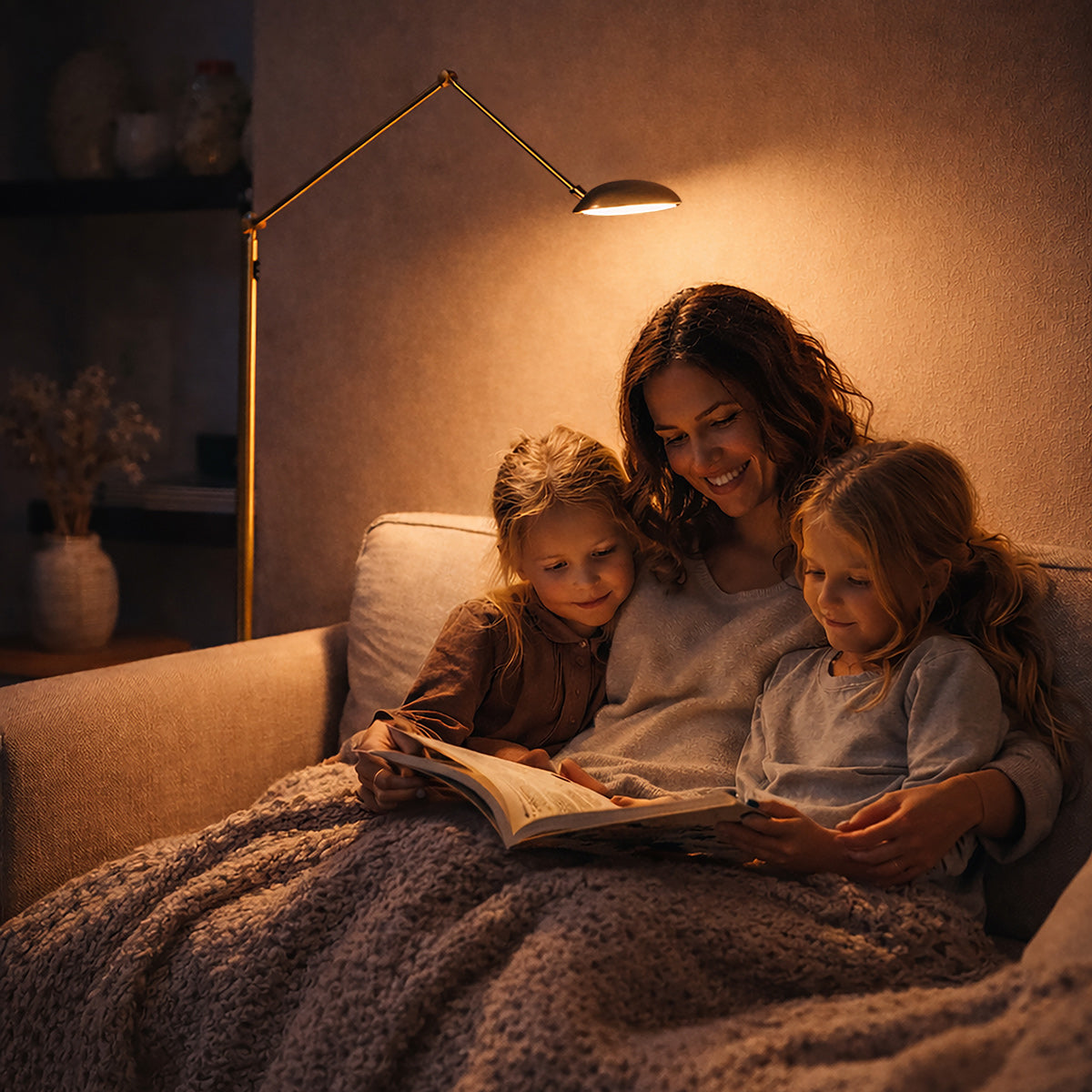 Leeslamp Daphne 2 4601BR - bronzen leeslamp met verstelbaar licht