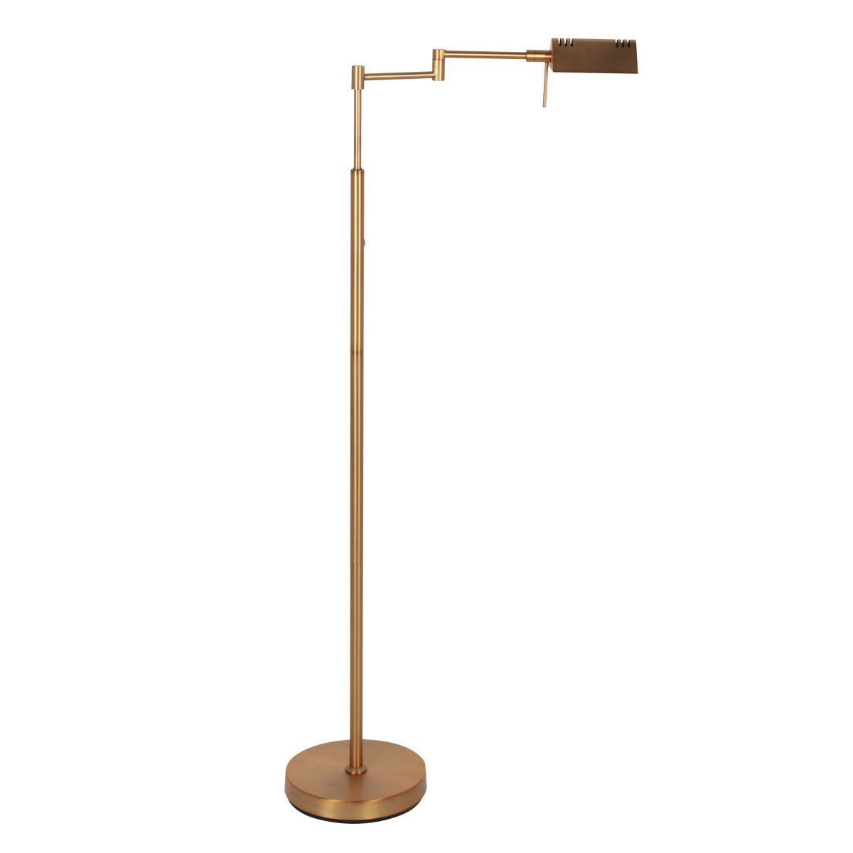Leeslamp GlowGo 4603BR – Bronzen vloerlamp met accu en dimmer