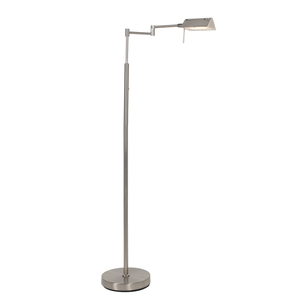 Leeslamp GlowGo 4603ST – stalen vloerlamp met accu en leeslicht