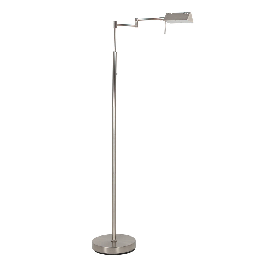 Leeslamp GlowGo 4603ST – stalen vloerlamp met accu en leeslicht