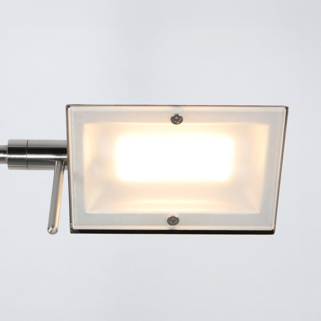 Leeslamp GlowGo 4603ST – stalen vloerlamp met accu en leeslicht
