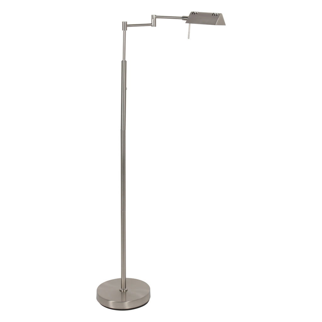 Leeslamp GlowGo 4603ST – stalen vloerlamp met accu en leeslicht