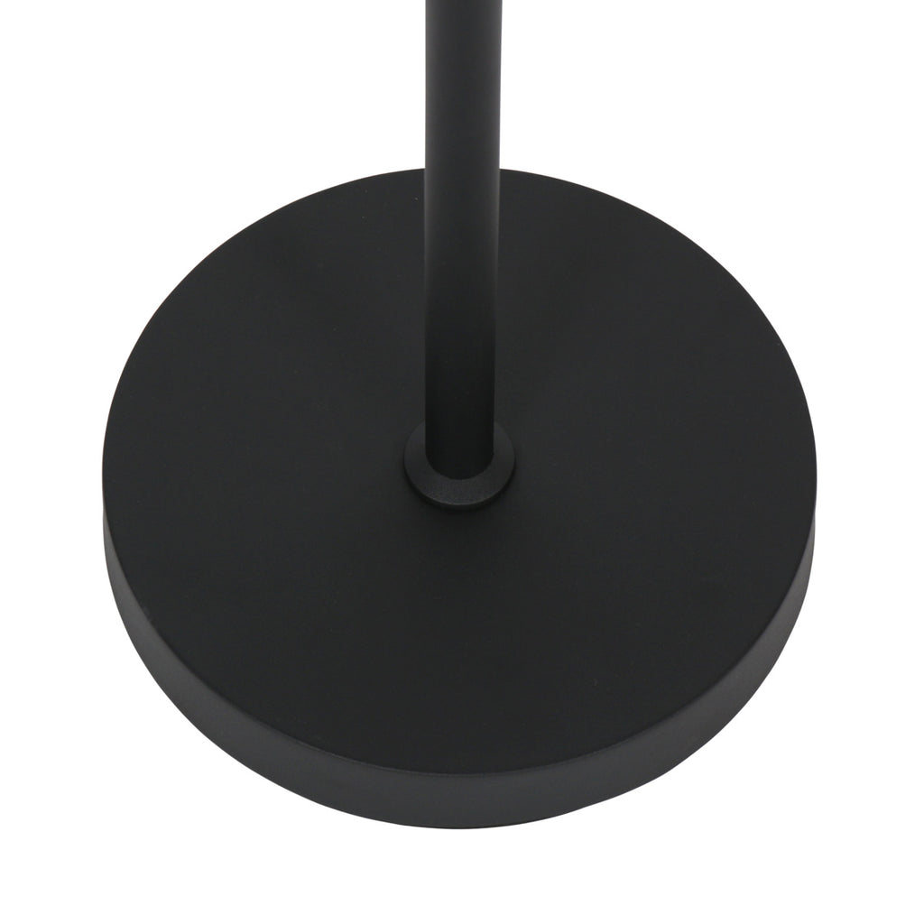 Leeslamp GlowGo 4603ZW – zwarte vloerlamp met accu en verstelbare arm