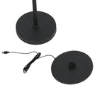 Leeslamp GlowGo 4603ZW – zwarte vloerlamp met accu en verstelbare arm