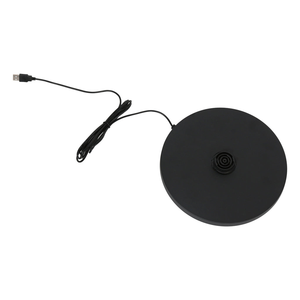 Leeslamp GlowGo 4603ZW – zwarte vloerlamp met accu en verstelbare arm