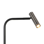 Tafellamp Lumo 4606ST - stijlvolle verstelbare leeslamp in staal met zwart