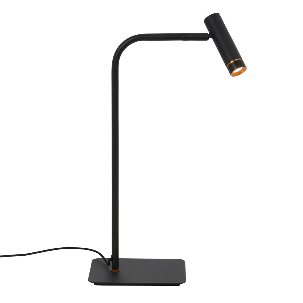 Tafellamp Lumo 4606ZW - zwarte verstelbare leeslamp met LED