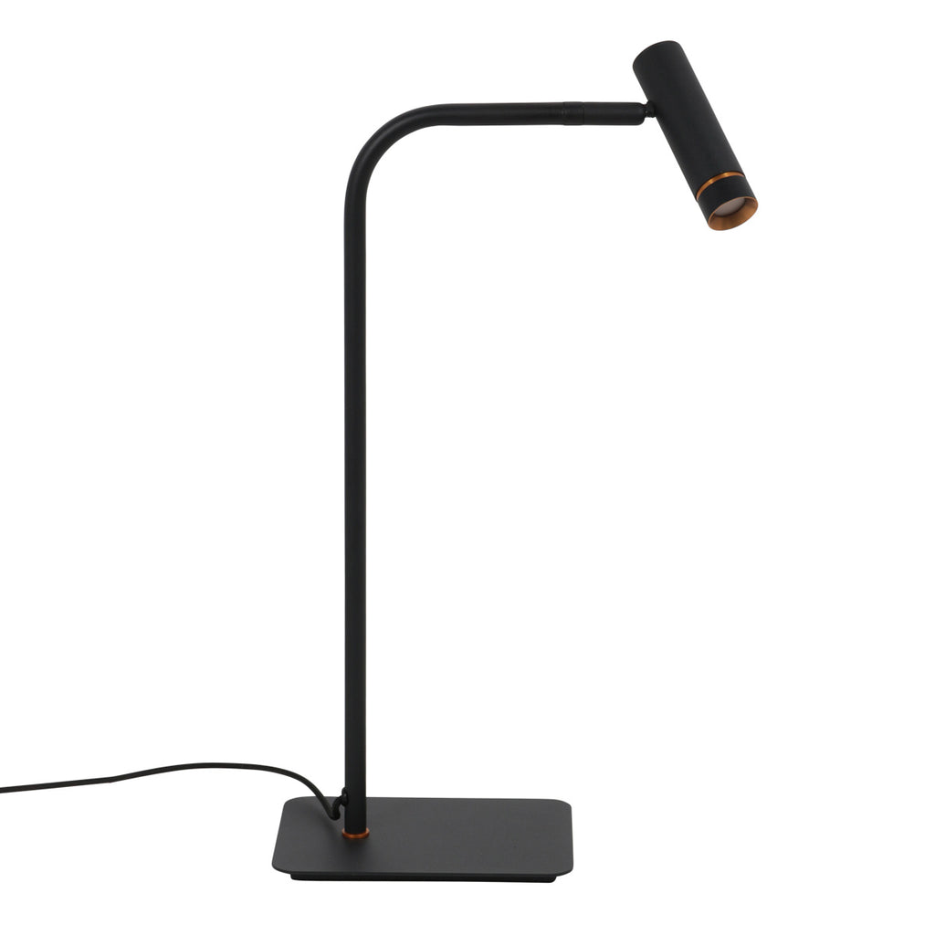 Tafellamp Lumo 4606ZW - zwarte verstelbare leeslamp met LED