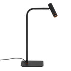 Tafellamp Lumo 4606ZW - zwarte verstelbare leeslamp met LED